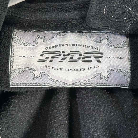 Spyder mock neck zip front fleece with cinched in waist - Picture 7 of 8